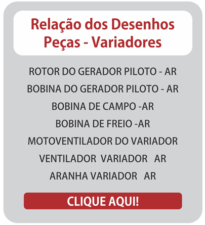 Relação dos desenhos peças variadosr